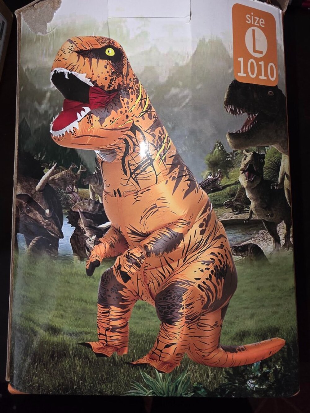T Rex Inflatable Dinosaur Costume D7040